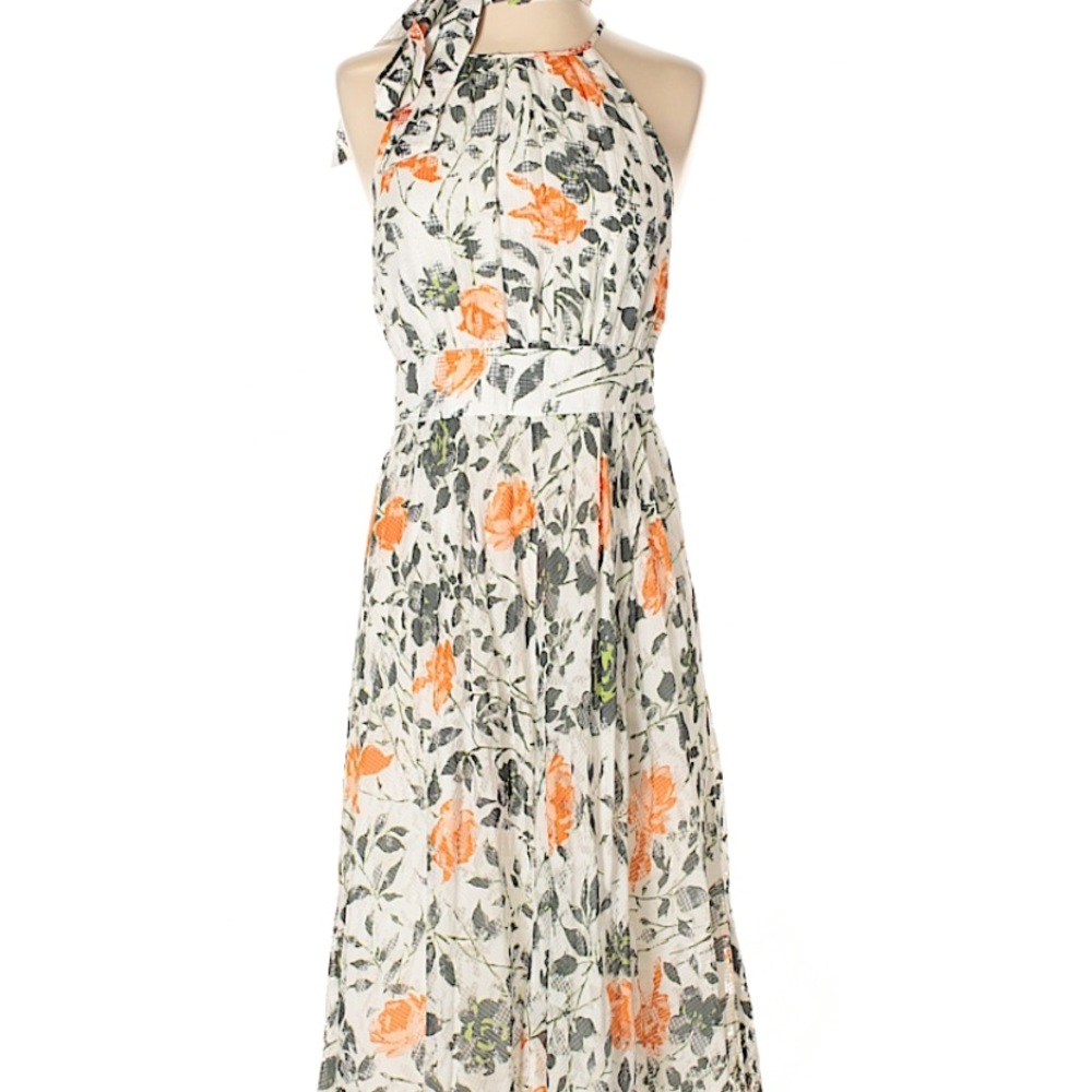 Club Monaco Floral Silk Dress